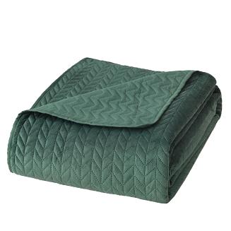 Narzuta dekoracyjna MOXIE 220x240 velvet butelkowa zieleń