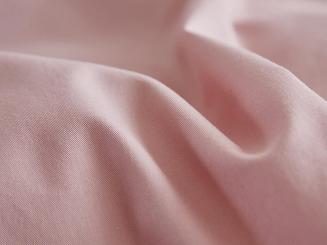 Pościel satyna bawełniana 220x200 Ruffy Premium pudrowa z falbanką