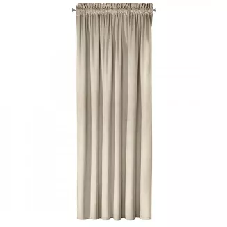 Zasłona gotowa na taśmie ROSA 135x300 Design91 jasnobeżowy