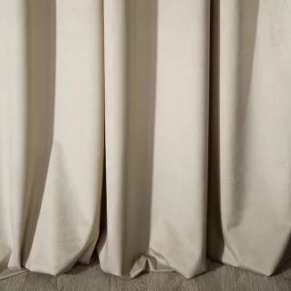 Zasłona gotowa na taśmie ROSA 135x300 Design91 jasnobeżowy