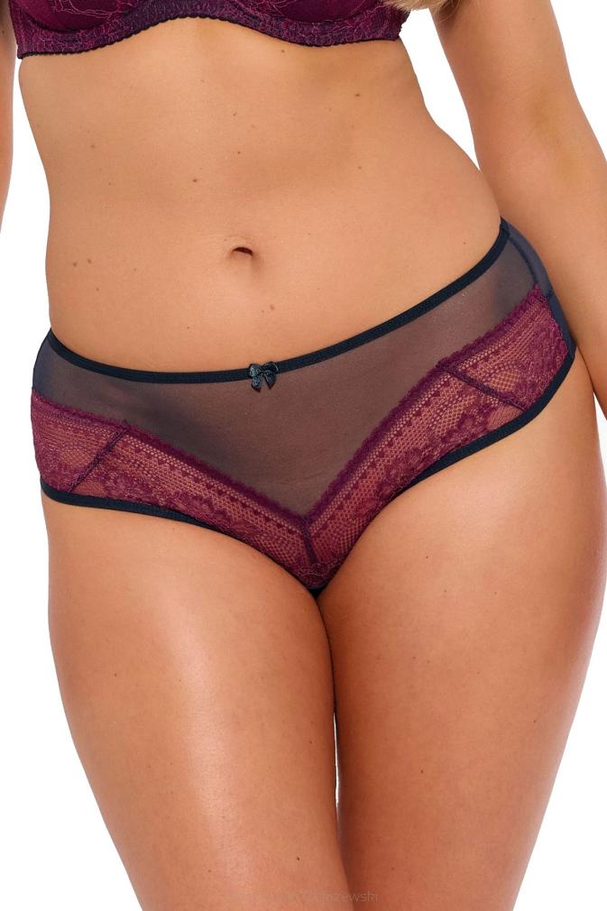 Figi damskie z koronką i tiulem Else 1257 morskie fuksja