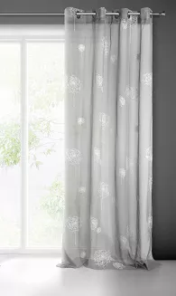 Firana gotowa na przelotkach SABINE 140x250 Eurofirany stalowy