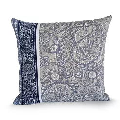 Poszewka z kory 70x80 granatowa biała beżowa paisley ornamenty