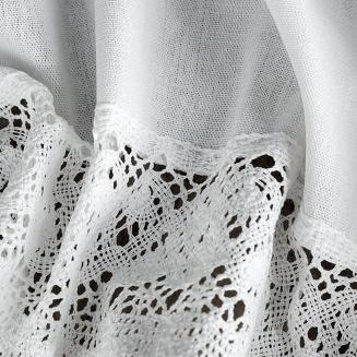 Firana gotowa na taśmie ROSE 130x50 Eurofirany biały
