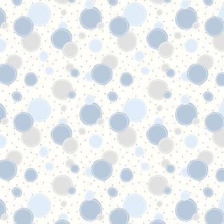 Koszula damska REGINA kod 173 niebieska szara w kółeczka i kropki