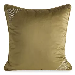 Poszewka dekoracyjna CRYSTALS2 45x45 Eurofirany oliwkowy