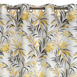 Zasłona gotowa na przelotkach ELIA 140x250 Eurofirany musztardowy