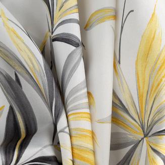 Zasłona gotowa na przelotkach ELIA 140x250 Eurofirany musztardowy