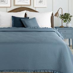 Narzuta dekoracyjna FALBANKA 240x220 granatowy