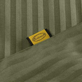 Pościel satynowa VERA 140x200 Eurofirany oliwkowy