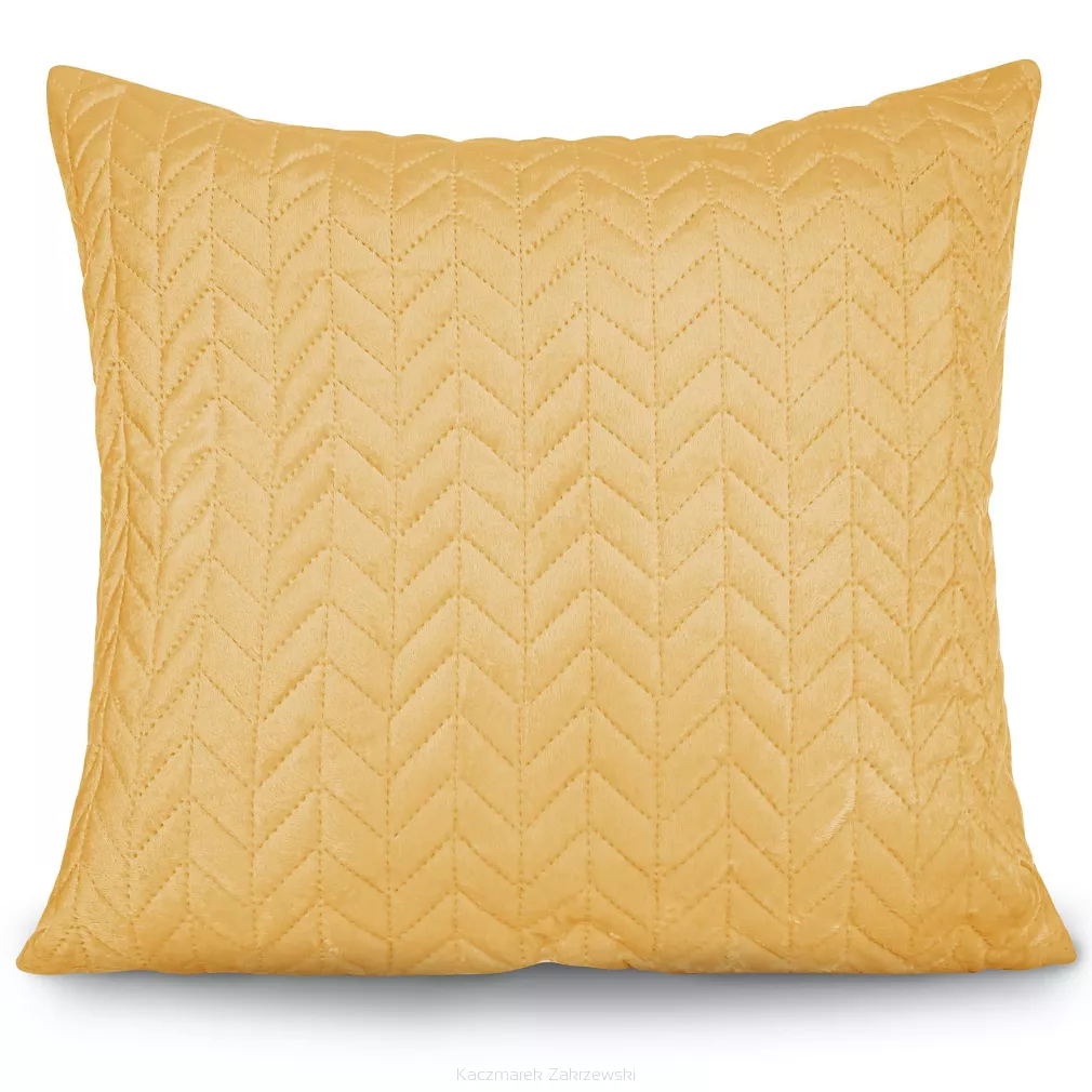 Poszewka dekoracyjna MOXIE 45x45 velvet musztardowa