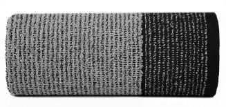 Ręcznik bawełniany LEON Eurofirany czarny+srebrny