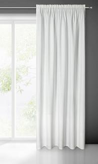 Zasłona gotowa na taśmie MELANIE 140x270 Eurofirany biały
