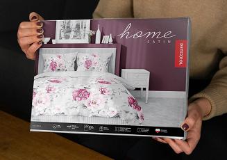 Pościel satynowa 200x220 szara różowe bordowe kwiaty malwy róże