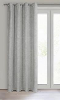 Zasłona gotowa na przelotkach ROMA 140x250 Eurofirany szary