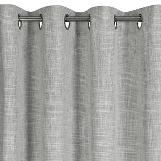 Zasłona gotowa na przelotkach ROMA 140x250 Eurofirany szary