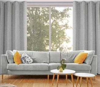 Zasłona gotowa na przelotkach ROMA 140x250 Eurofirany szary