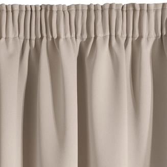 Zasłona gotowa na taśmie LOGAN 135x270 Eurofirany pudrowa