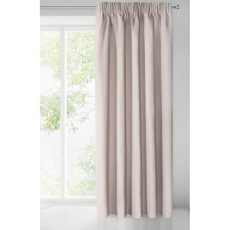 Zasłona gotowa na taśmie LOGAN 135x270 Eurofirany pudrowa