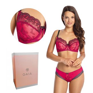 Biustonosz GAIA Soft Rose 1115 miękki czerwony