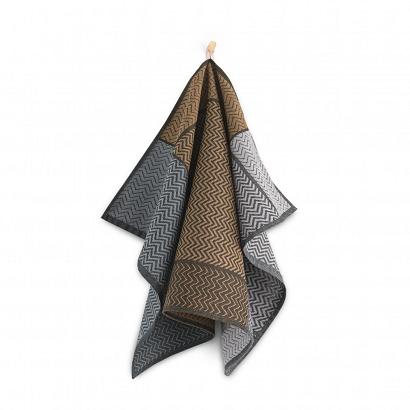 Ścierka kuchenna 50x70 Zwoltex Pure beżowa szara zygzaki