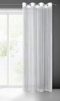 Firana gotowa na przelotkach TAMINA 140x250 Eurofirany biały