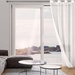 Firana gotowa na przelotkach TAMINA 140x250 Eurofirany biały