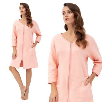 Szlafrok damski LUNA kod 214 morelowy