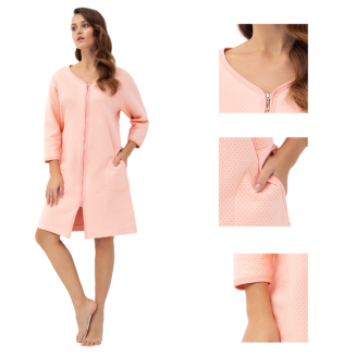 Szlafrok damski LUNA kod 214 morelowy