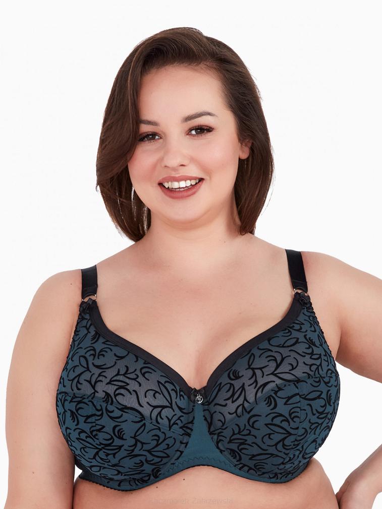 Biustonosz GAIA Semi-Soft Adaline MAXI 1213 półusztywniany turkusowy