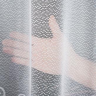 Firanka żakardowa gotowa na żabki VIOLETTA 400x160 biała