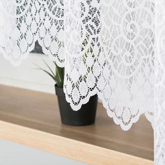 Firanka żakardowa gotowa na żabki VIOLETTA 400x160 biała