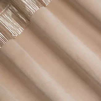 Zasłona gotowa na przelotkach JASPER 140x250 Eurofirany beżowy/szampański