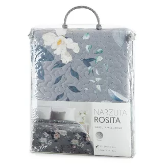 Narzuta dekoracyjna ROSITA 200x220 srebrny