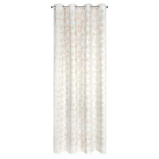 Zasłona gotowa na przelotkach MARIGOLD 140x250 Eurofirany biały/złoty
