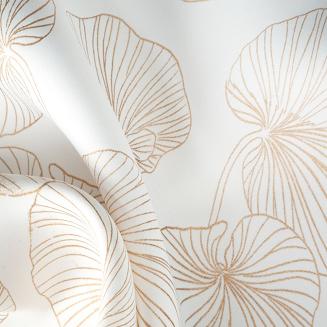 Zasłona gotowa na przelotkach MARIGOLD 140x250 Eurofirany biały/złoty