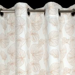 Zasłona gotowa na przelotkach MARIGOLD 140x250 Eurofirany biały/złoty