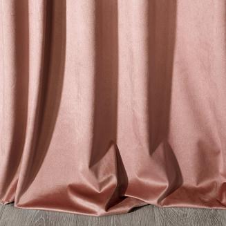 Zasłona gotowa na taśmie MELANIE 140x270 Eurofirany ciemny róż