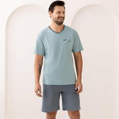 Piżama męska REGINA kod 504  zielony