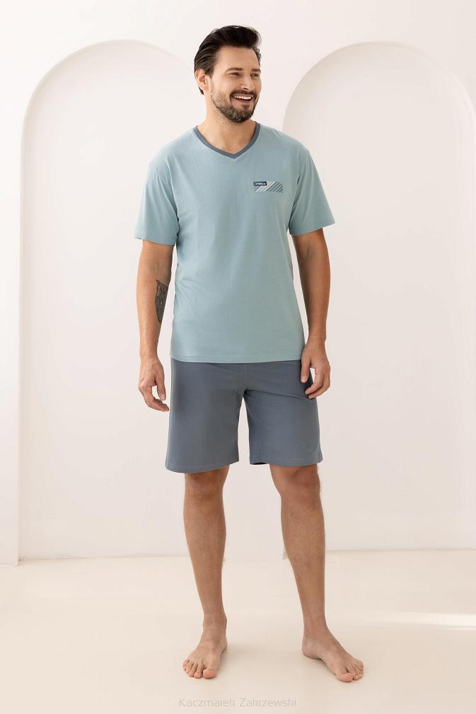Piżama męska REGINA kod 504  zielony