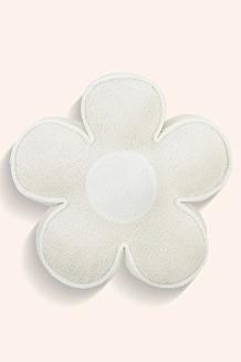 Poduszka dekoracyjna z bukli Kwiatek 50x15 beżowa