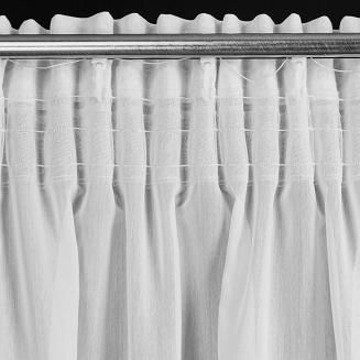 Firana gotowa na taśmie ELENA Eurofirany biały