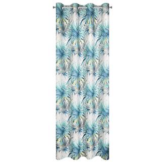 Zasłona gotowa na przelotkach INGRID 140x250 Eurofirany niebieski