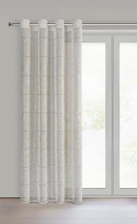 Firana gotowa na przelotkach KATY 140x250 Eurofirany biały