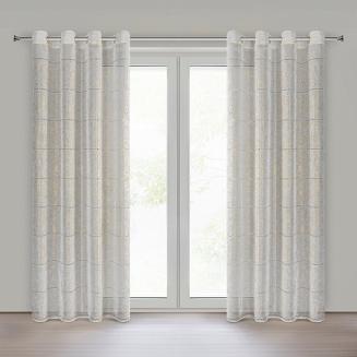 Firana gotowa na przelotkach KATY 140x250 Eurofirany biały