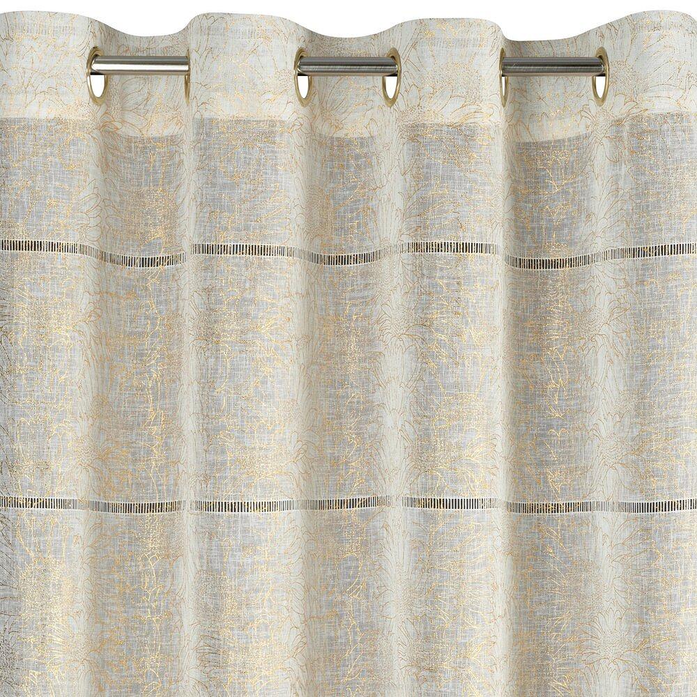 Firana gotowa na przelotkach KATY 140x250 Eurofirany biały