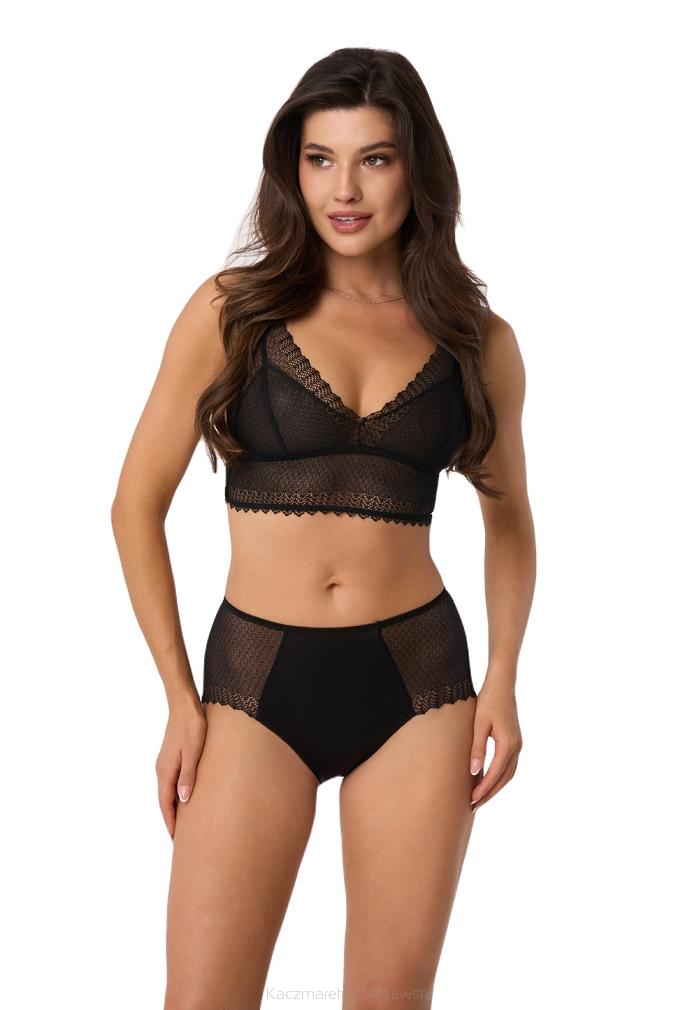 Figi damskie z koronką 209 czarne