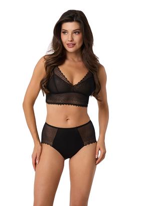 Figi damskie z koronką 209 czarne