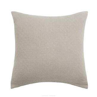 Poszewka bawełniana muślinowa 40x40 jasnobeżowa