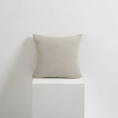 Poszewka bawełniana muślinowa 40x40 jasnobeżowa